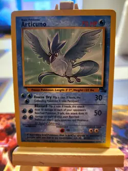 Pokemon TCG Articuno 17/62 Unlimited Non-Holo Rare Fossil Set 1999 - Image 1