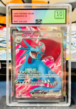 2025 POKEMON Salamence EX 177/159 Sv09 Journey Together Holo PRISTINE 10 GRADE - Image 1
