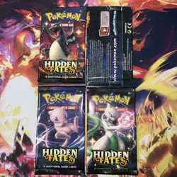 Pokemon Hidden Fates Booster Pack Complete Set - Image 3