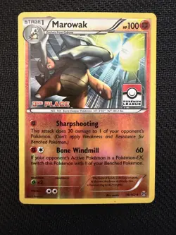 Pokemon League Challenge Marowak 3rd Place Stamp #78 LP - Image 1