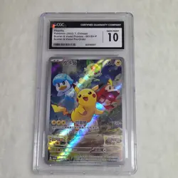 2022 Pokemon T. Chinese Scarlet Violet Promos #001/SV-P Pikachu CGC 10 GEM MINT - Image 1