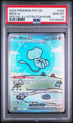 2024 Pokemon Paldean Fates Bubble Mew ex #232 Special Illustration Rare PSA 10 - Image 1