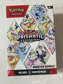 Pokemon TCG Prismatic Evolutions Booster Bundle New & Factory Sealed - 6 Packs - Image 1