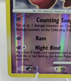 Duskull Shiny SH2 Reverse Holo Rare D&P Stormfront Secret Rare Pokemon TCG MP - Image 5