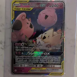 Pokemon Togepi & Cleffa & Igglybuff GX 143/236 Sm-Cosmic Eclipse TAG TEAM Holo … - Image 3