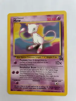 Mew #8 Black Star Promo Rare Vintage Pokemon Card - NM - Image 1