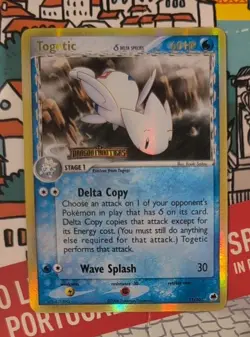 Togetic 11/101 Delta Species Holo Dragon Frontiers Stamp Pokemon Card MP - Image 1
