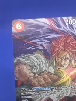 One Piece Event Pack Vol. 6 Shanks P-083 Foil Promo Card NM - Image 3