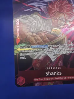 One Piece Event Pack Vol. 6 Shanks P-083 Foil Promo Card NM - Image 5