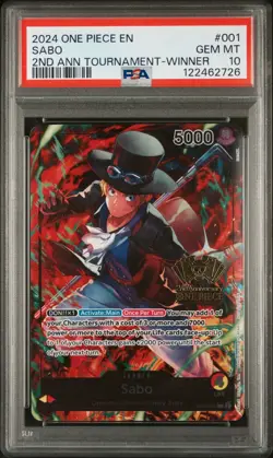 PSA 10 Luffy Sabo Ace - 2nd Anniversary Tournament Winner Cards Sequential Set - Image 5