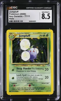 CGC 8.5 Jumpluff 2000 Neo Genesis 7/111 Holo Pokemon Card - Image 1