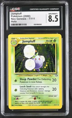 CGC 8.5 Jumpluff 2000 Neo Genesis 7/111 Holo Pokemon Card - Image 1