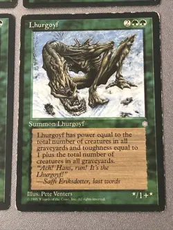 Lhurgoyf X4 Ice Age Various Condition See Pics Front Back - Image 2