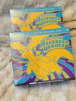LOT of 2X Pokemon Mega Evolution Ascended Heroes Elite Trainer Box English - Image 1