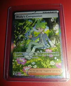 Pokemon Wally's Compassion 186/132 Me01: Mega Evolution Full Art Trainer Holo - Image 1