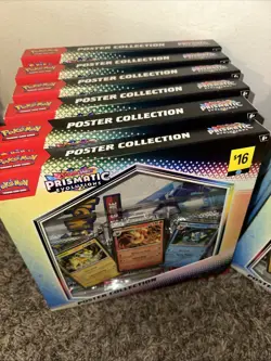 LOT OF 12 POKEMON TCG SCARLET & VIOLET PRISMATIC EVOLUTIONS POSTER COLLECTION - Image 2