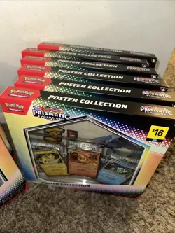 LOT OF 12 POKEMON TCG SCARLET & VIOLET PRISMATIC EVOLUTIONS POSTER COLLECTION - Image 3