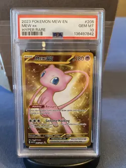 2023 POKEMON SV 151 #205/165 MEW EX HYPER RARE PSA 10 - Image 1