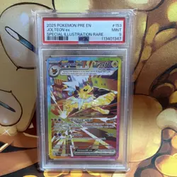 Pokemon Jolteon ex 153/131 Prismatic Evolutions Illustration Rare Holo PSA 9 - Image 1