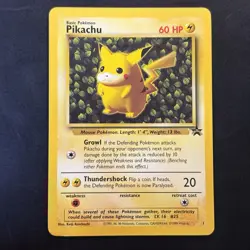 Pokemon Vintage Ivy Pikachu #1 WotC Black Star League Promo 1999 - Image 1