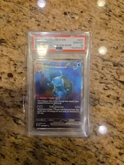2023 POKEMON MEW EN-151 SIR #200 BLASTOISE EX PSA 10 ENGLISH - Image 1