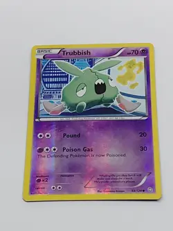 Pokemon TCG Trubbish 53/124 Dragons Exalted Reverse Holo LP - Image 1