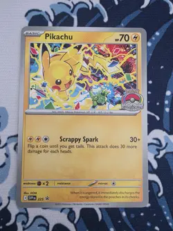 Pokemon TCG - Pikachu SVP 225 Black Star Promo World Championships 2025 - Image 1