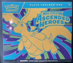 Pokemon Mega Evolution Ascended Heroes Elite Trainer Box Dragonite Zekrom New!! - Image 1