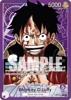 ***FOIL Monkey.D.Luffy (060) (Alternate Art) (OP05)*** One Piece Kid Icarus - Image 1