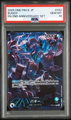 PSA 10 Buggy Leader OP09-042 Anniversary Set 2025 Japanese ONE PIECE Card Japan - Image 1