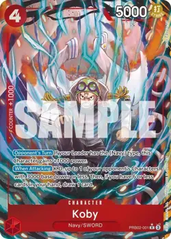 ***FOIL Koby Alternate Art The Best Vol. 2 (PRB-02)*** One Piece Kid Icarus - Image 1
