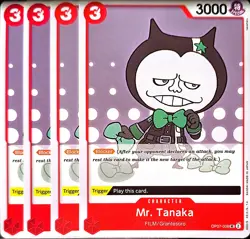 One Piece TCG - 4er Playset - OP07-008 Mr. Tanaka UC/EN/NM - Image 1
