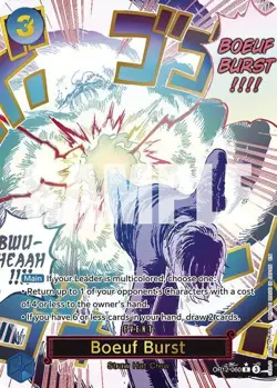 ***FOIL Boeuf Burst Alternate Art Legacy of the Master OP12 One Piece Kid Icarus - Image 1