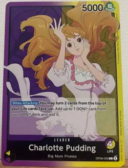 Charlotte Pudding OP08-058 Two Legends ONE PIECE Card Game English - Image 1
