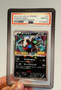 Pokemon Card Darkrai 037/XY-P Movie Promo 2014 Japanese PSA 10 - Image 1