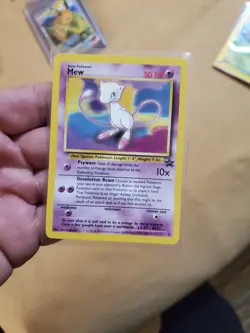 CREASED CARD Mew 2000 Pokemon Black Star Promo #8 - Image 1