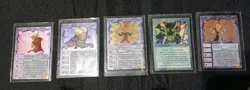 1997 Ani-Mayhem Dragon Ball Z Ultra Rare 5/5 Foil Card Set - Image 1