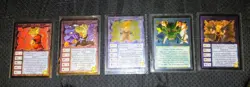 1997 Ani-Mayhem Dragon Ball Z Ultra Rare 5/5 Foil Card Set - Image 2