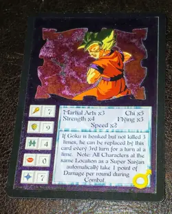 1997 Ani-Mayhem Dragon Ball Z Ultra Rare 5/5 Foil Card Set - Image 3