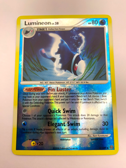 Pokemon Card - Reverse-Holo Lumineon 4/100 D&P Stromfront *HP* Rare - Image 1