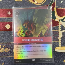 Disney Lorcana Fabled Be King Undisputed Epic Holo Card 216/204 EN9 TCG - Image 1