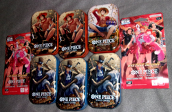 (6) One Piece Card Game Mini-Tin Vol.2 Set Lot + 2 Heromes Pack BRAND NEW SEALED - Image 1