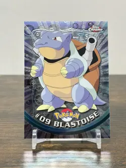 2000 Topps Chrome Holo Pokemon Series 1 No # 09 Blastoise 254 - Image 1