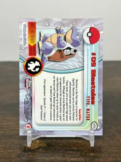 2000 Topps Chrome Holo Pokemon Series 1 No # 09 Blastoise 254 - Image 2