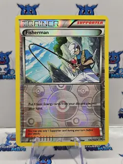 Fisherman - 136/162 - Reverse Holo LP Pokemon BREAKThrough - Image 1