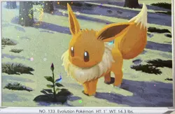 Eevee SWSH190 - Black Star Promo - Cosmos Holo - Pokemon - Swirl - Image 2