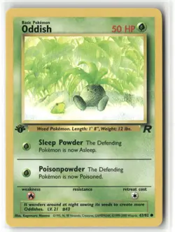 Pokemon Oddish 63/82 1st Edition Team Rocket Common - Image 1