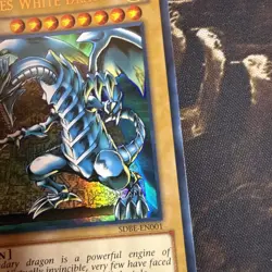 1996 TCG UNLIMITED BLUE-EYES WHITE DRAGON HOLO RARE #SDBE-EN001 - Image 5