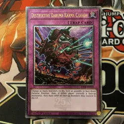 Destructive Daruma Karma Cannon Yugioh - Quarter Century Rare - RA04-EN103 NM - Image 1