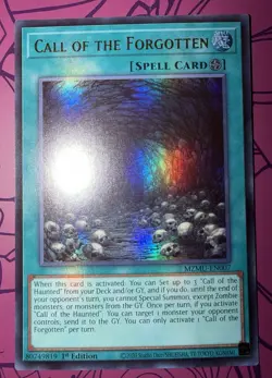 Yugioh Call of the Forgotten MZMU-EN007 Ultra Rare 1st Edition NM - Image 1